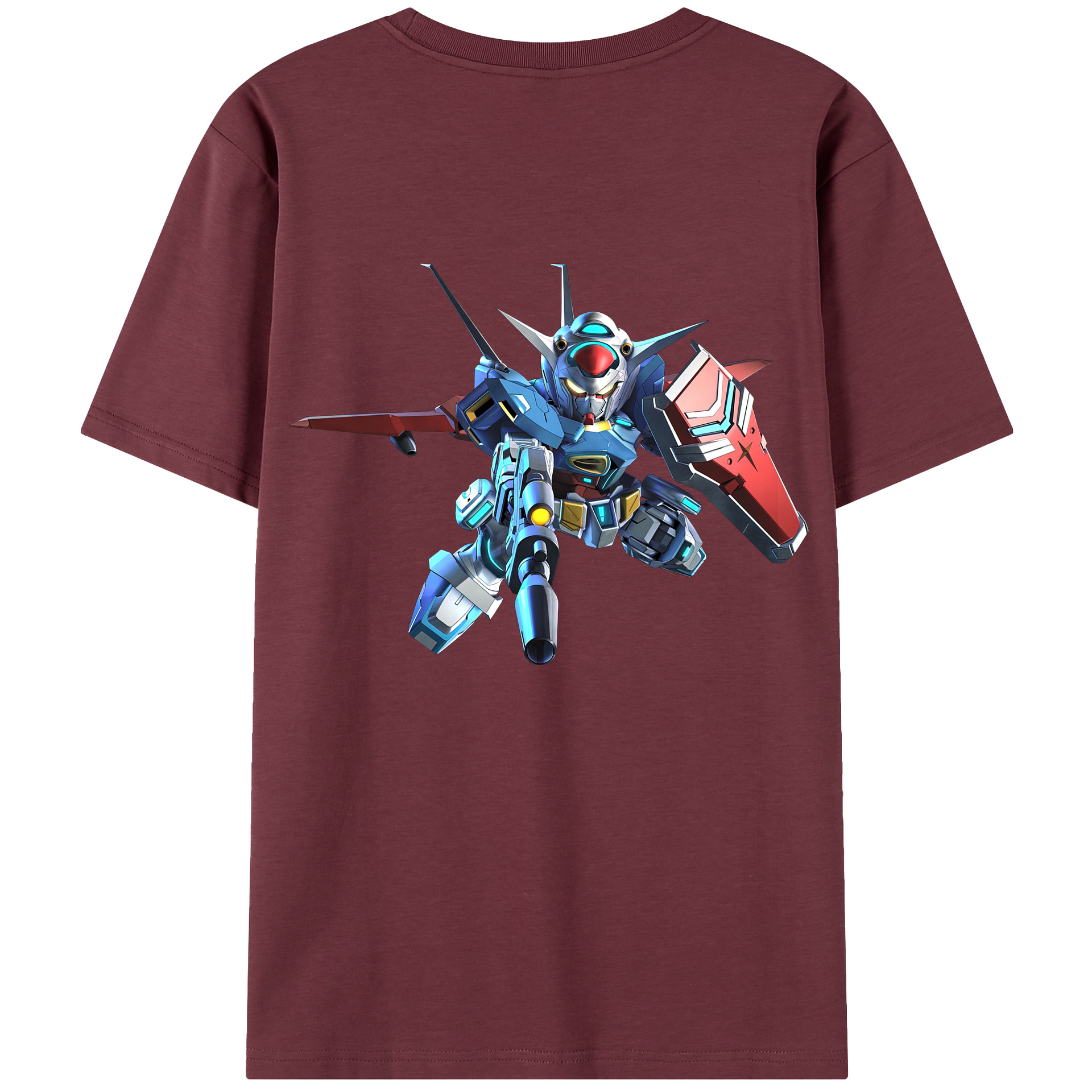 （画像用） 機動戦士ガンダム Mobile Suit Gundam 綿100％半袖Tシャツ（背面プリント）